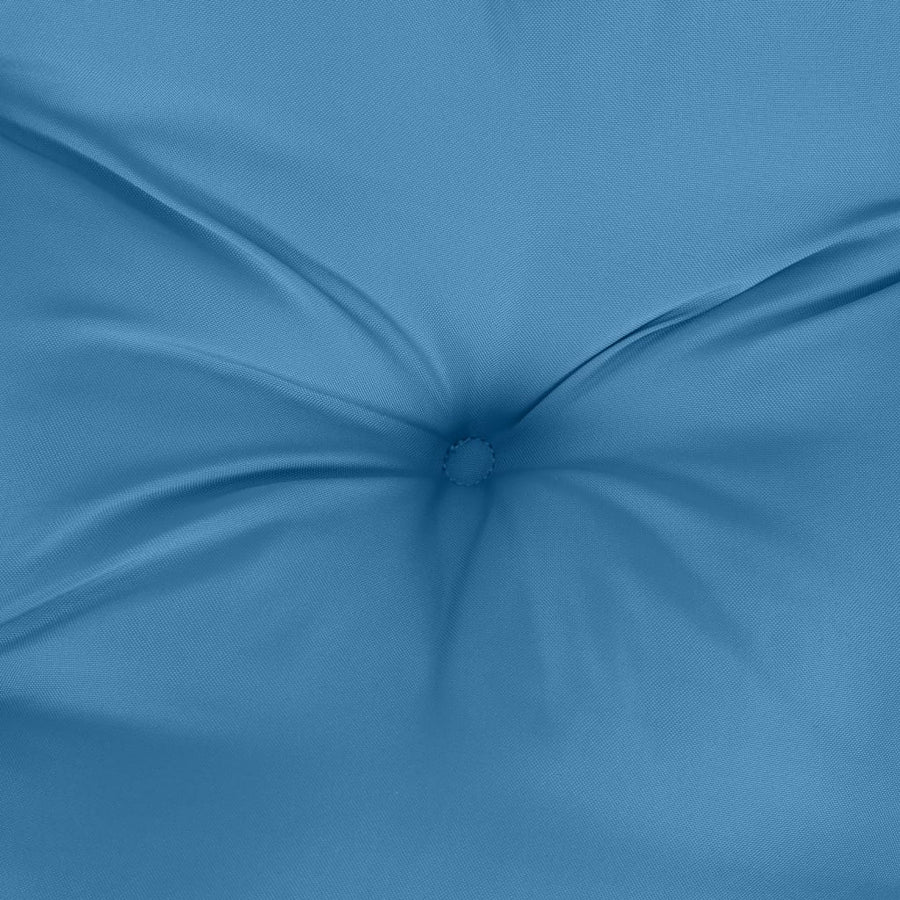 Tuinbankkussen 100x50x7 cm stof gemêleerd blauw