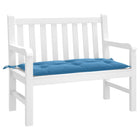 Tuinbankkussen 100x50x7 cm gemêleerd blauw