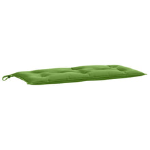 Tuinbankkussen 100x50x7 cm stof gemêleerd groen