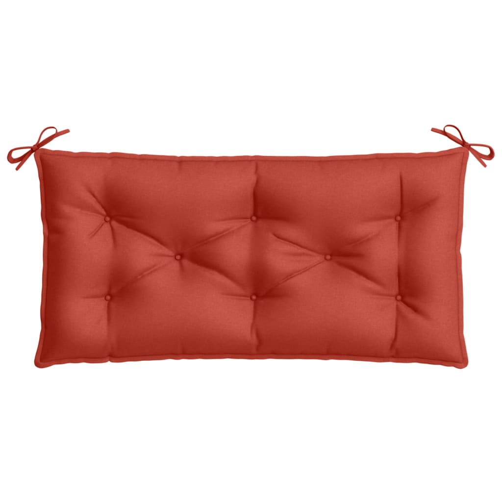 Tuinbankkussen 100x50x7 cm stof gemêleerd rood
