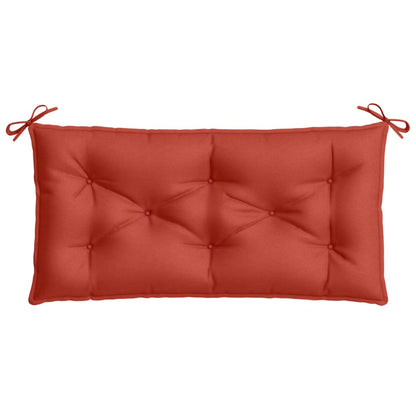 Tuinbankkussen 100x50x7 cm stof gemêleerd rood