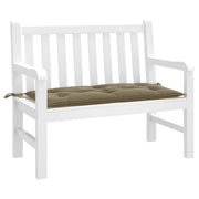 Tuinbankkussen 100x50x7 cm gemêleerd taupe