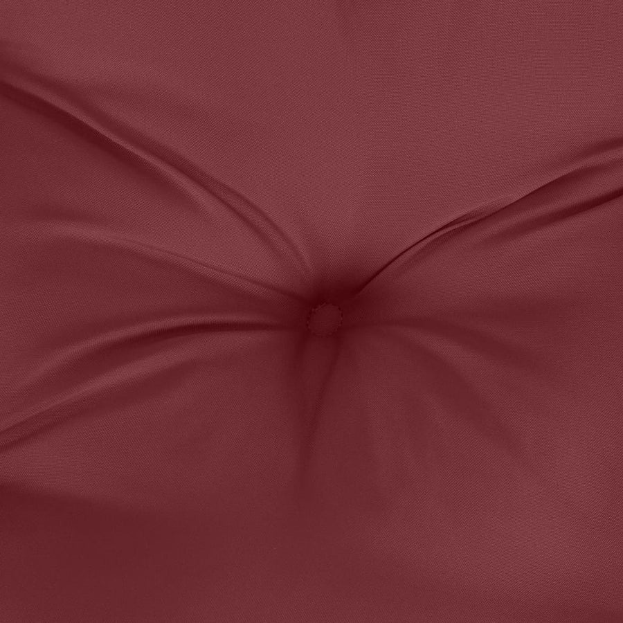 Tuinbankkussen 100x50x7 cm stof gemêleerd wijnrood