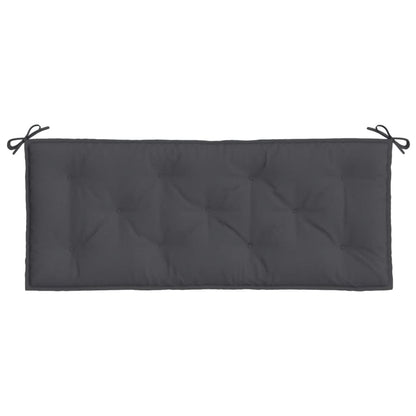Tuinbankkussen 120x50x7 cm stof gemêleerd antracietkleurig