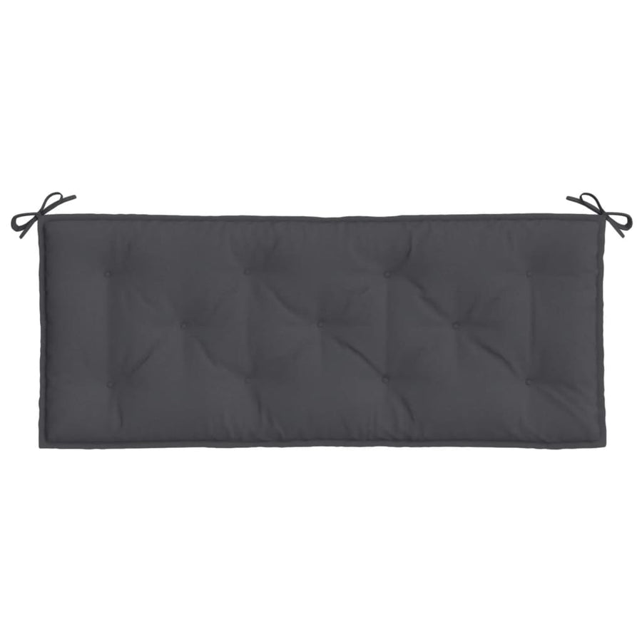 Tuinbankkussen 120x50x7 cm stof gemêleerd antracietkleurig