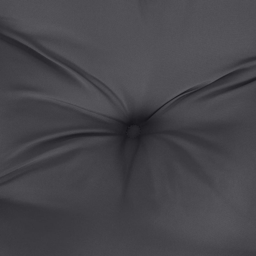Tuinbankkussen 120x50x7 cm stof gemêleerd antracietkleurig