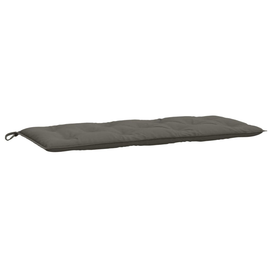 Tuinbankkussen 120x50x7 cm stof gemêleerd donkergrijs
