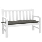 Tuinbankkussen 120x50x7 cm gemêleerd donkergrijs polyester