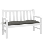 Tuinbankkussen 120x50x7 cm gemêleerd donkergrijs polyester