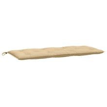 Tuinbankkussen 120x50x7 cm stof gemêleerd beige