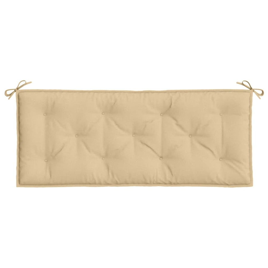 Tuinbankkussen 120x50x7 cm stof gemêleerd beige