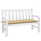 Tuinbankkussen 120x50x7 cm gemêleerd beige polyester