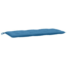 Tuinbankkussen 120x50x7 cm stof gemêleerd blauw