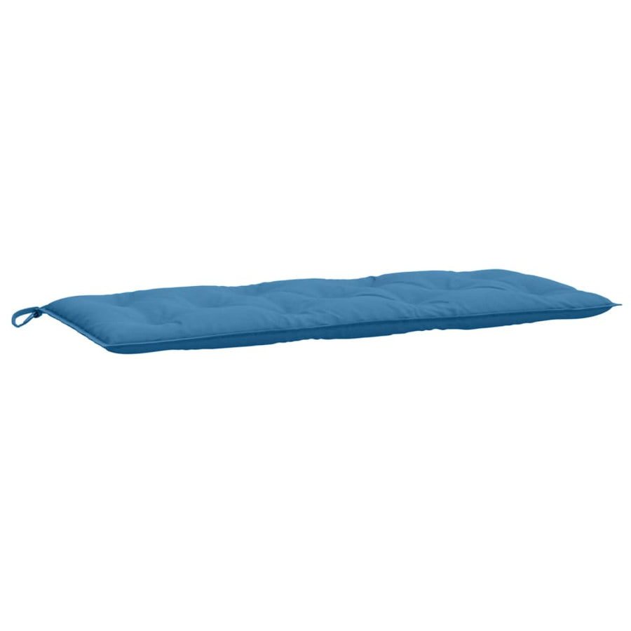 Tuinbankkussen 120x50x7 cm stof gemêleerd blauw
