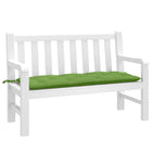 Garden bench cushion 120x50x7 cm mottled green fabric