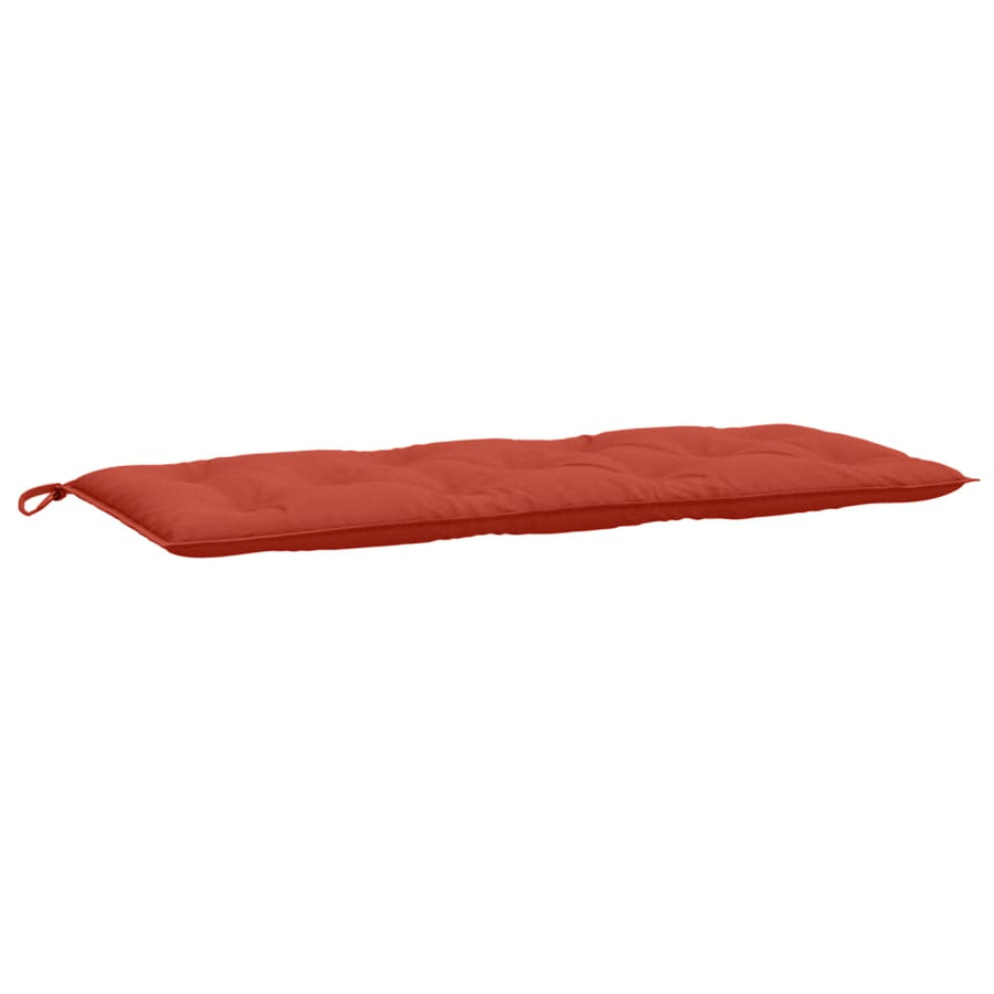 Tuinbankkussen 120x50x7 cm stof gemêleerd rood