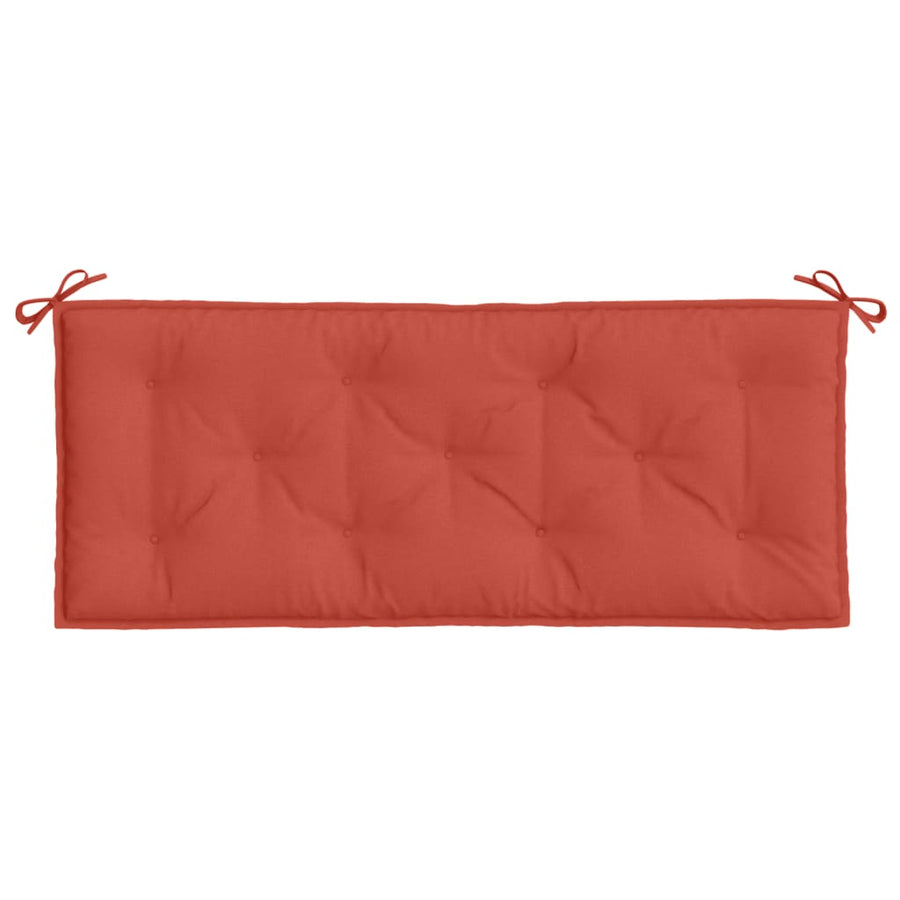 Tuinbankkussen 120x50x7 cm stof gemêleerd rood