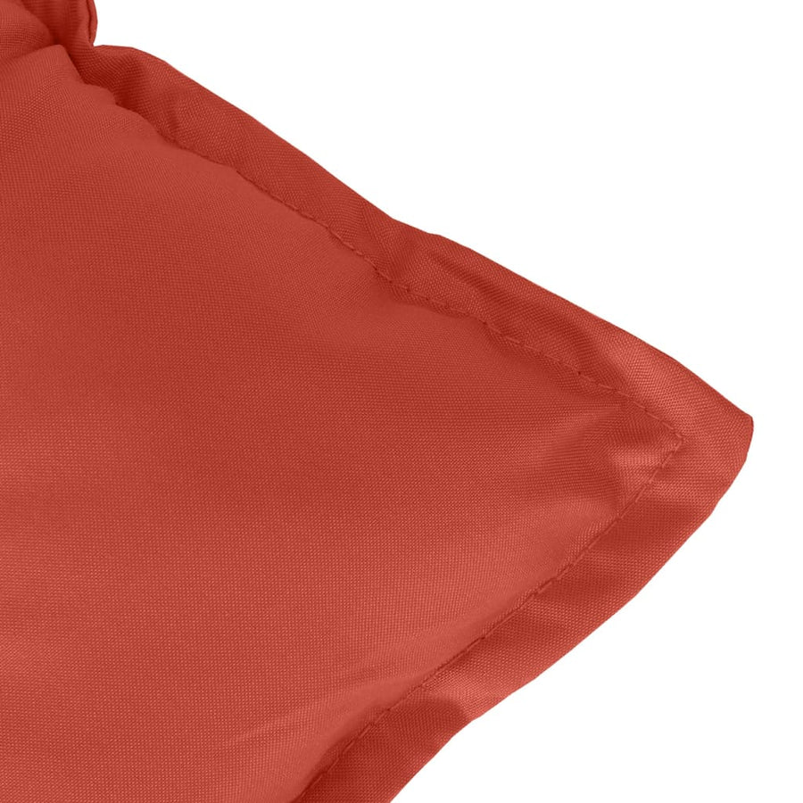 Tuinbankkussen 120x50x7 cm stof gemêleerd rood