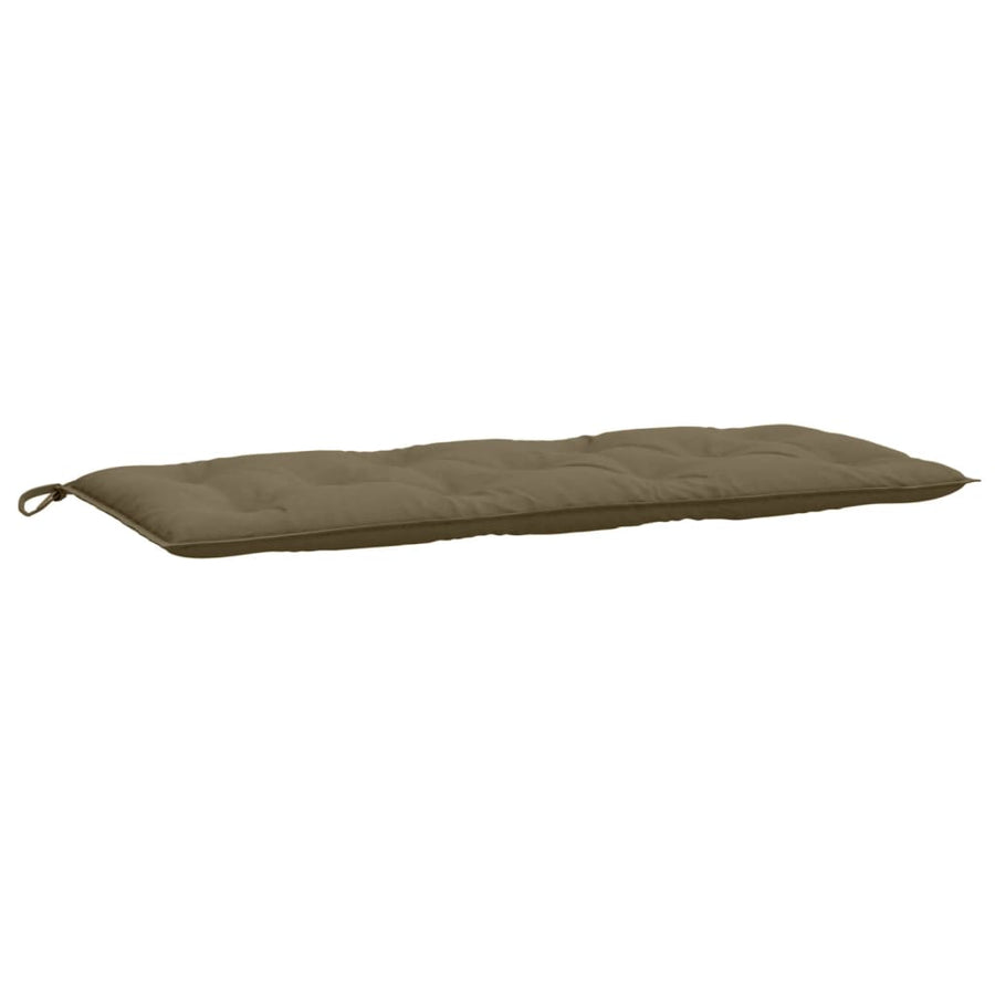 Tuinbankkussen 120x50x7 cm stof gemêleerd taupe