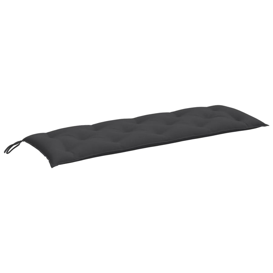 Tuinbankkussen 150x50x7 cm stof gemêleerd antracietkleurig