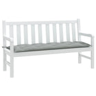 Garden bench cushion 150x50x7 cm fabric mélange light grey