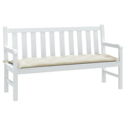 Tuinbankkussen 150x50x7 cm gemêleerd crèmekleurig polyester