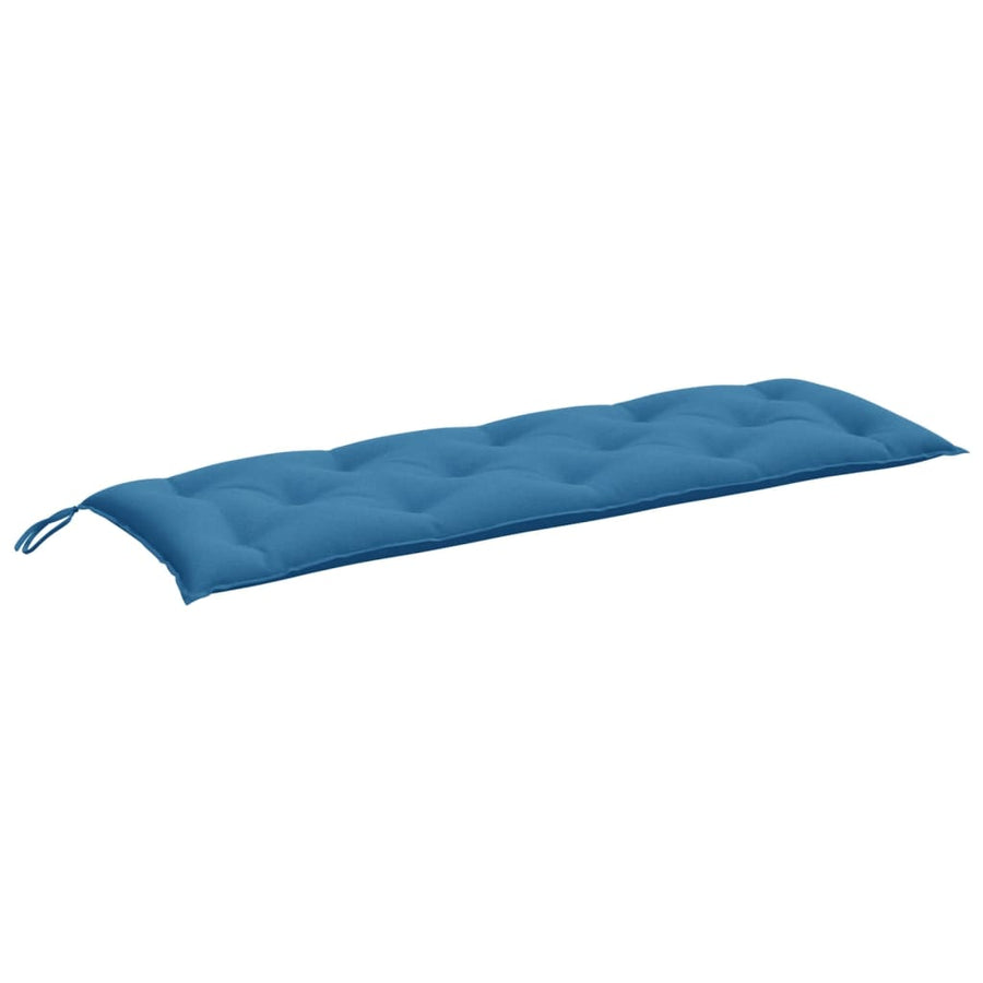 Tuinbankkussen 150x50x7 cm stof gemêleerd blauw