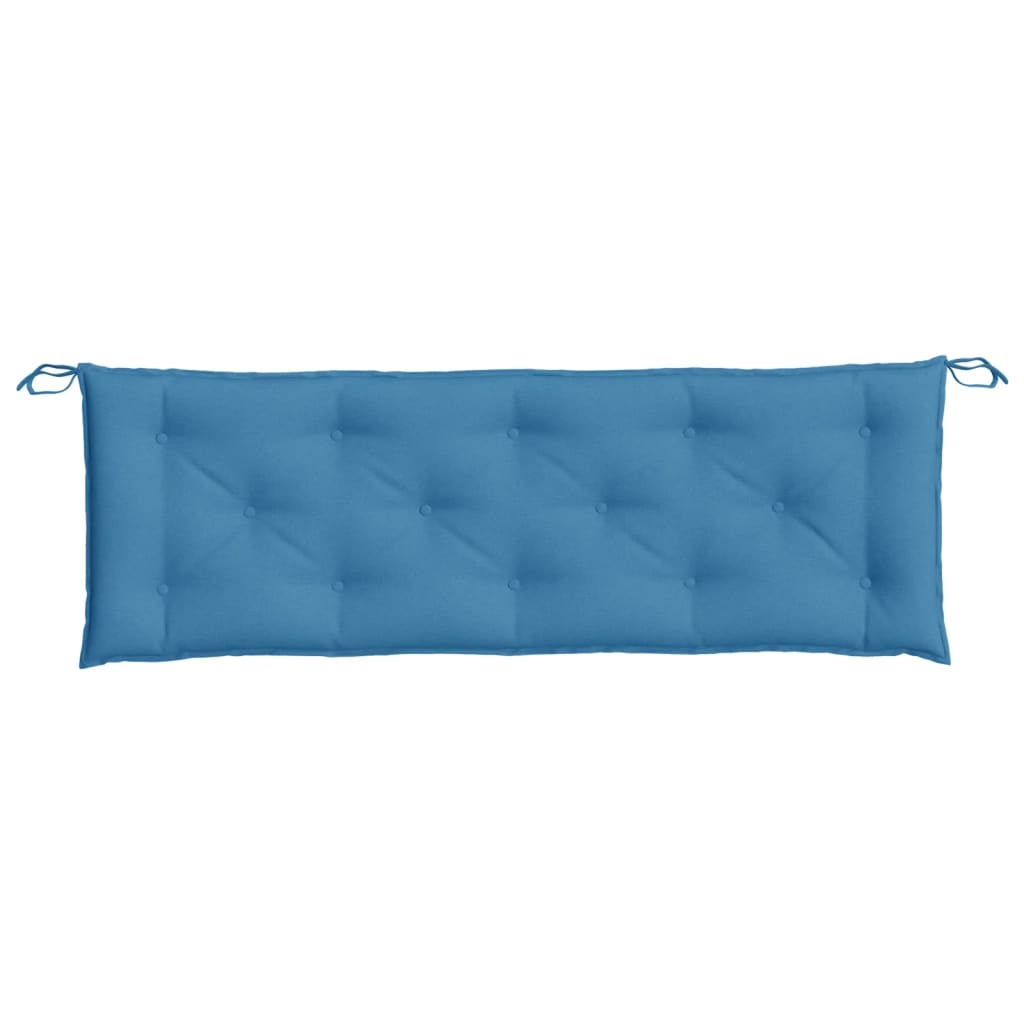 Tuinbankkussen 150x50x7 cm stof gemêleerd blauw