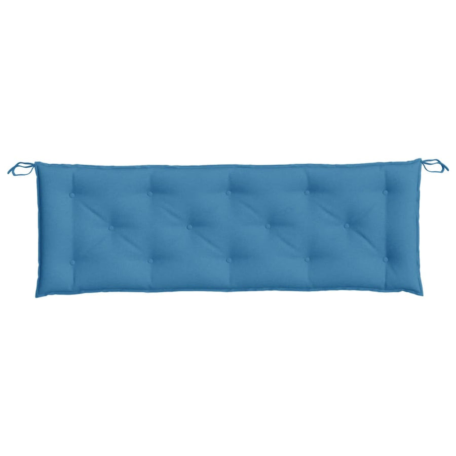 Tuinbankkussen 150x50x7 cm stof gemêleerd blauw
