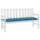 Garden bench cushion 150x50x7 cm mottled blue fabric