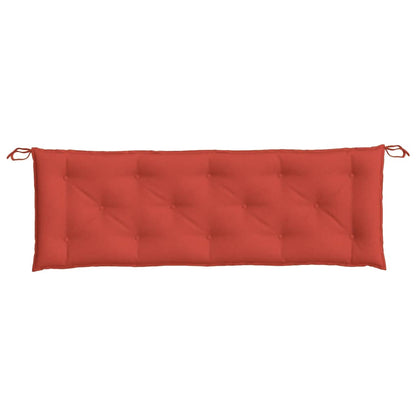 Tuinbankkussen 150x50x7 cm stof gemêleerd rood