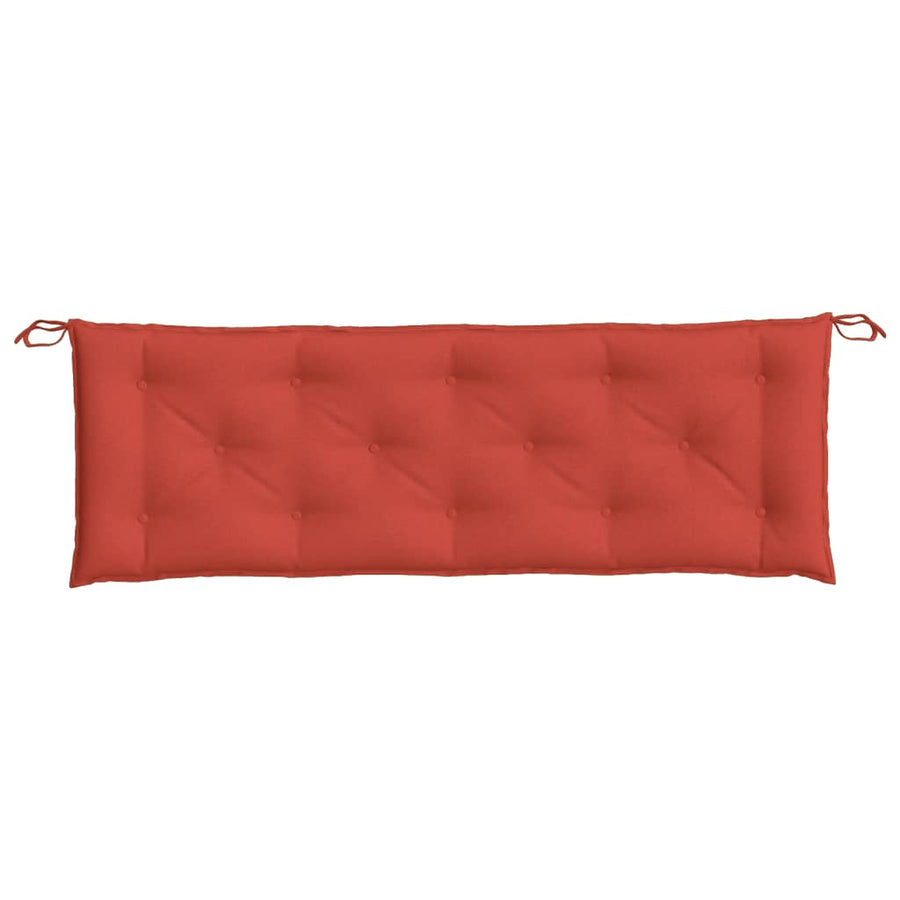 Tuinbankkussen 150x50x7 cm stof gemêleerd rood