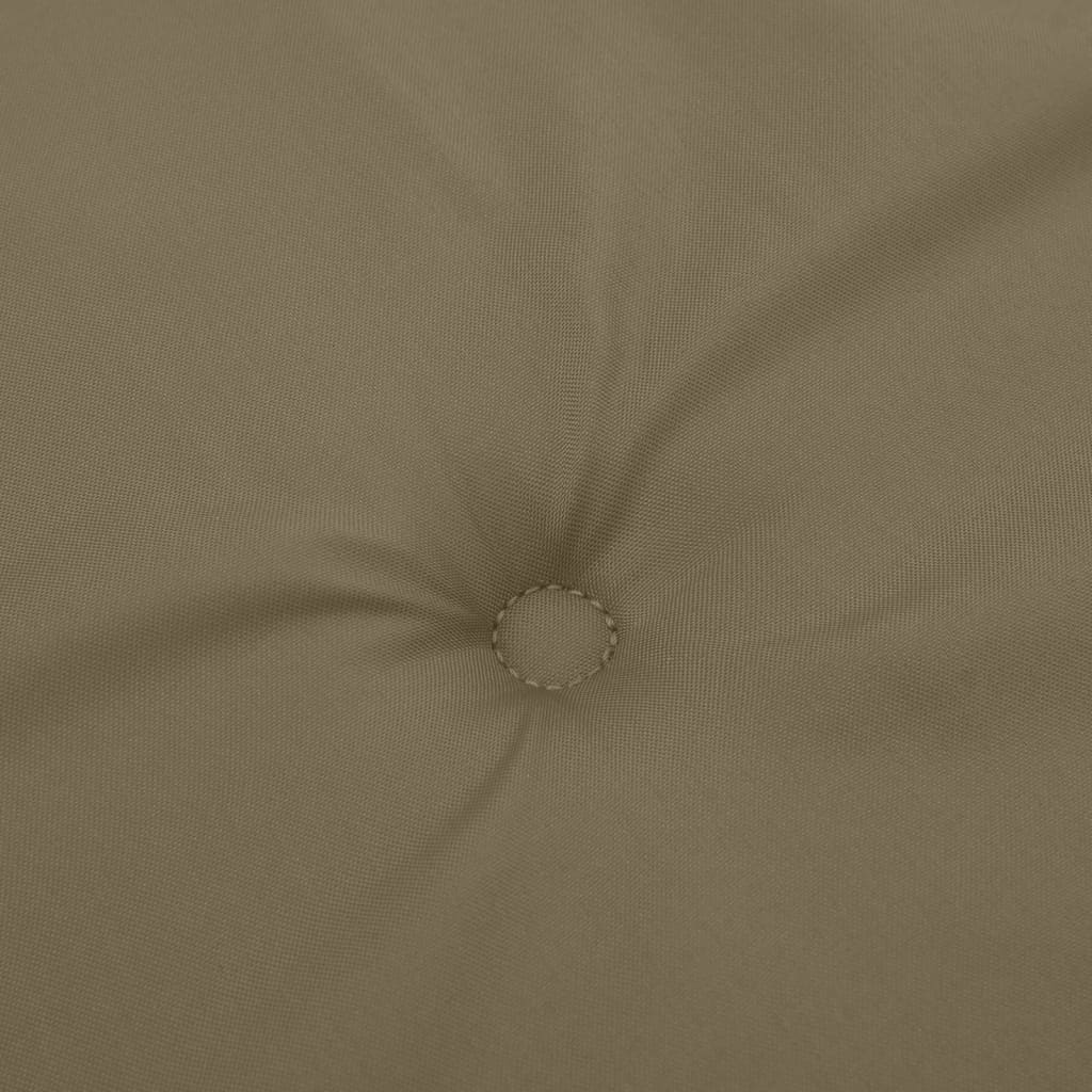 Tuinbankkussen 150x50x7 cm stof gemêleerd taupe