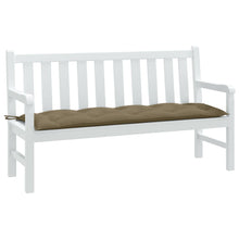 Tuinbankkussen 150x50x7 cm stof gemêleerd taupe