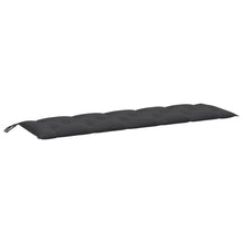 Tuinbankkussen 180x50x7 cm stof gemêleerd antracietkleurig