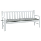 Garden bench cushion 180x50x7 cm mixed fabric light grey