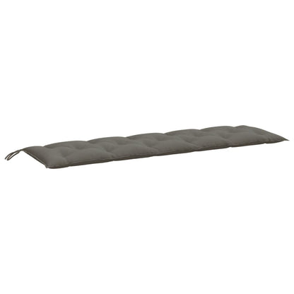 Tuinbankkussen 180x50x7 cm stof gemêleerd donkergrijs