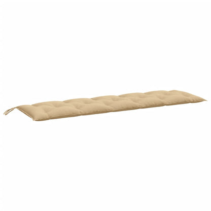 Tuinbankkussen 180x50x7 cm stof gemêleerd beige