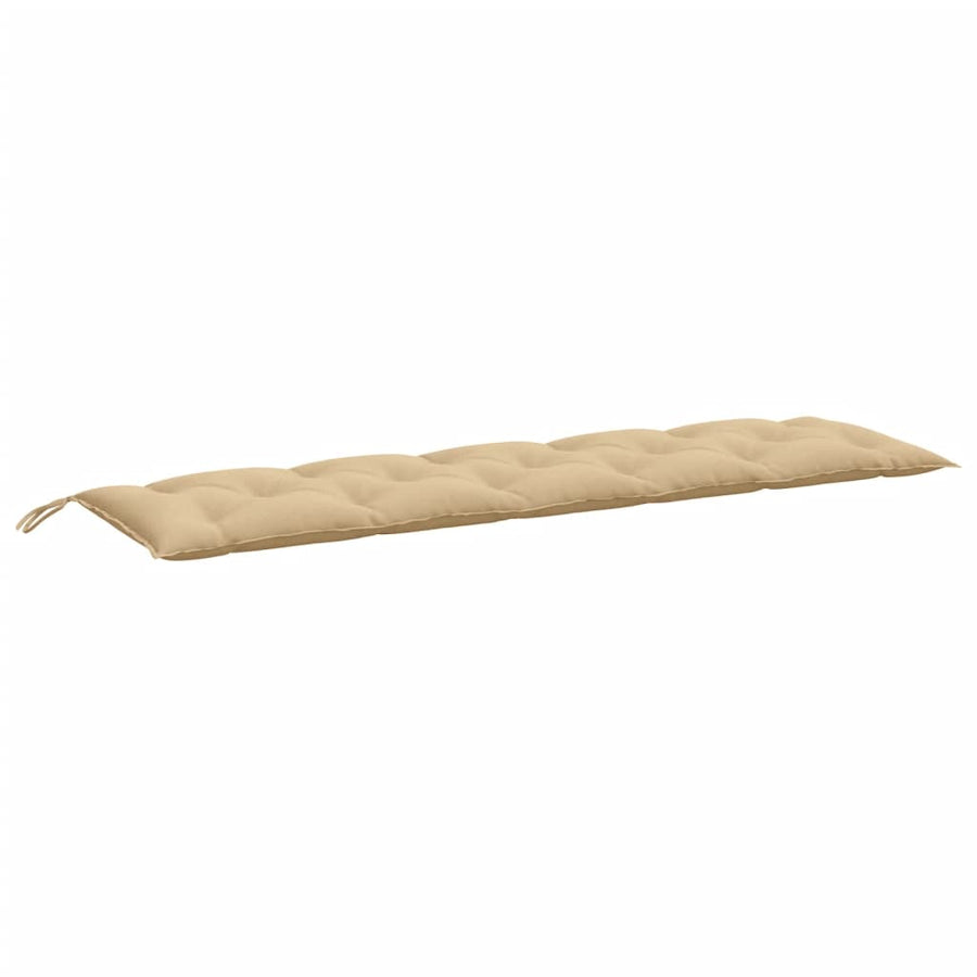 Tuinbankkussen 180x50x7 cm stof gemêleerd beige