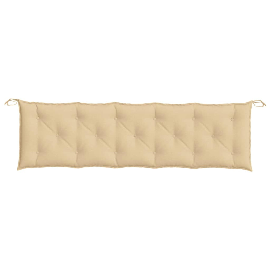 Tuinbankkussen 180x50x7 cm stof gemêleerd beige
