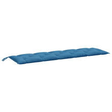 Tuinbankkussen 180x50x7 cm stof gemêleerd blauw