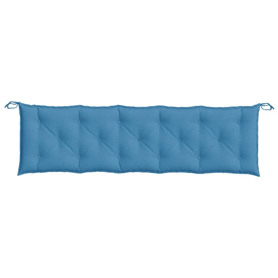 Tuinbankkussen 180x50x7 cm stof gemêleerd blauw