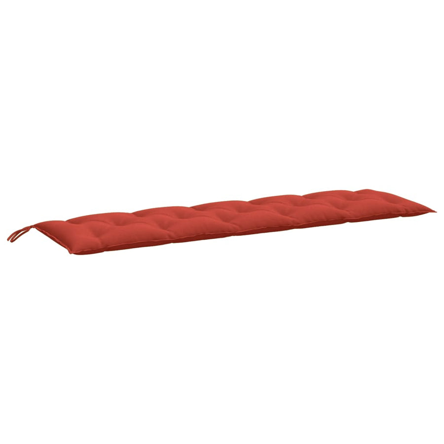 Tuinbankkussen 180x50x7 cm stof gemêleerd rood
