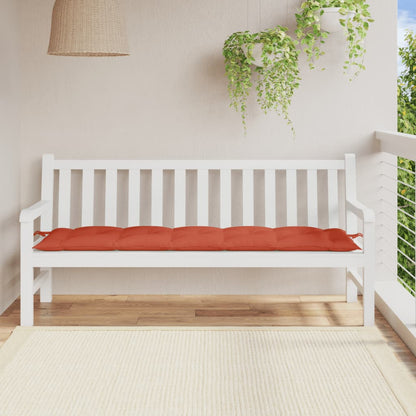 Tuinbankkussen 180x50x7 cm stof gemêleerd rood