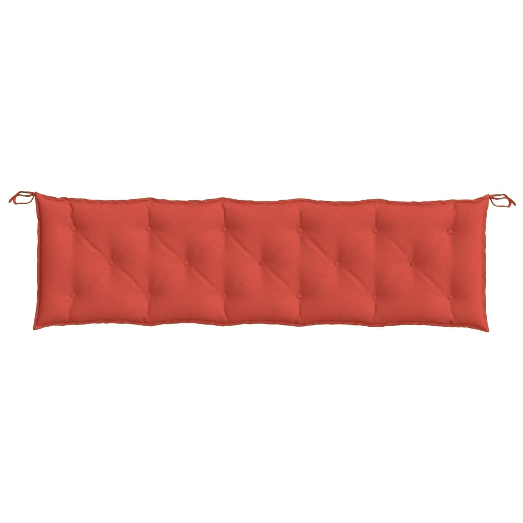 Tuinbankkussen 180x50x7 cm stof gemêleerd rood