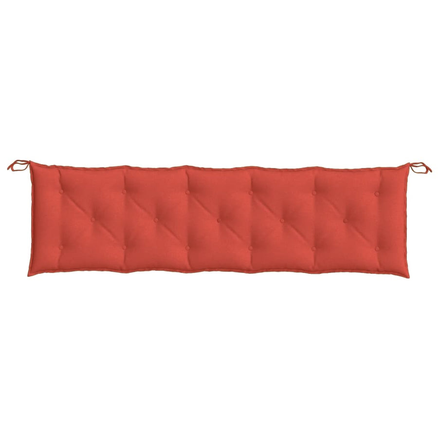 Tuinbankkussen 180x50x7 cm stof gemêleerd rood