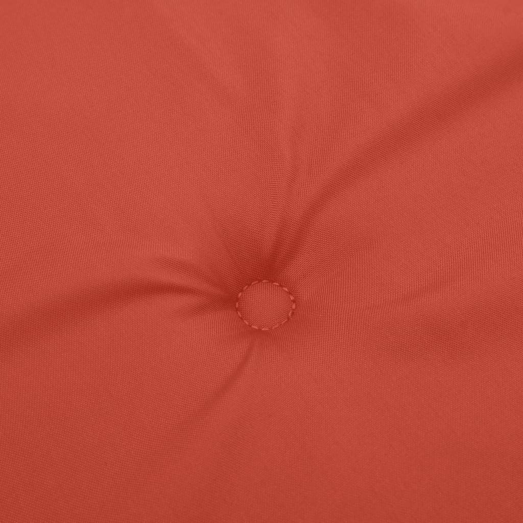 Tuinbankkussen 180x50x7 cm stof gemêleerd rood