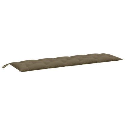 Tuinbankkussen 180x50x7 cm stof gemêleerd taupe