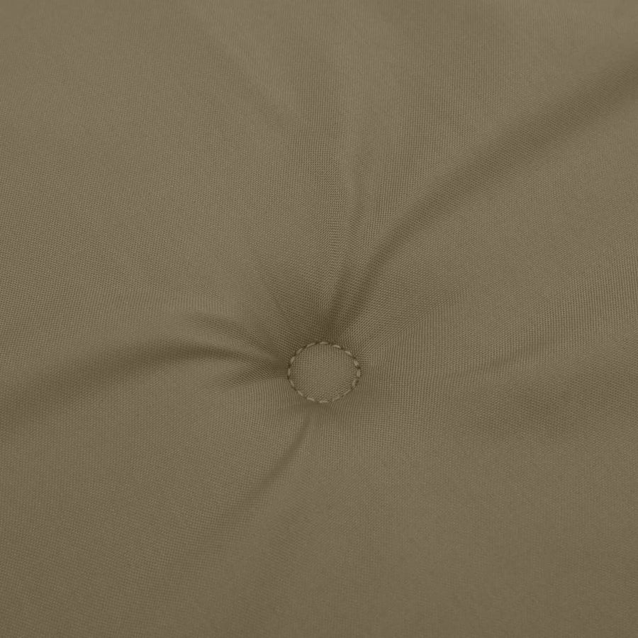 Tuinbankkussen 180x50x7 cm stof gemêleerd taupe