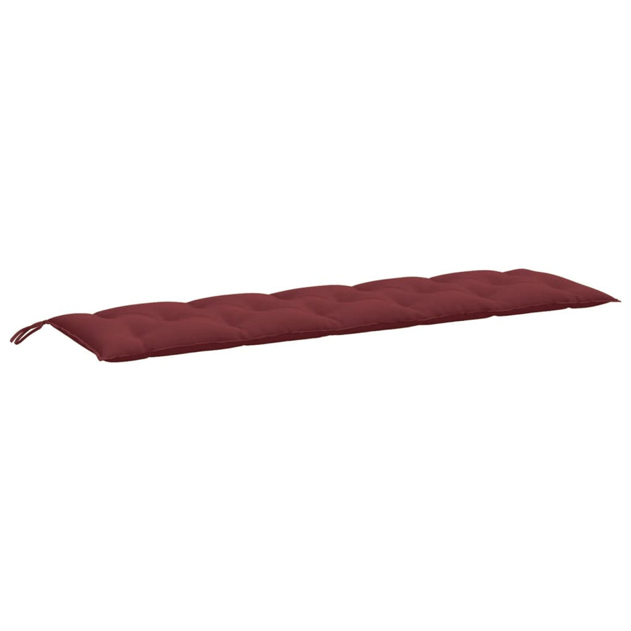 Tuinbankkussen 180x50x7 cm stof gemêleerd wijnrood